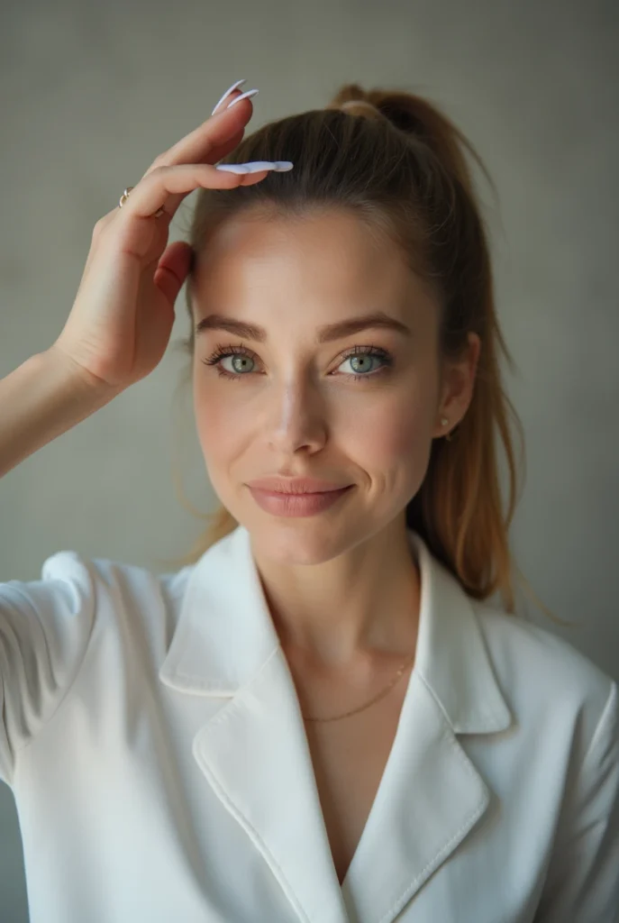 Close-up of skin glow after Dermalux LED Light Therapy treatment