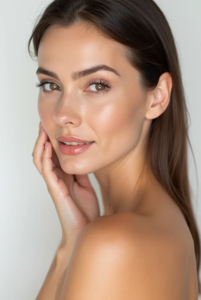 Woman with radiant skin showing benefits of Lumecca IPL London. Even tone and glow.