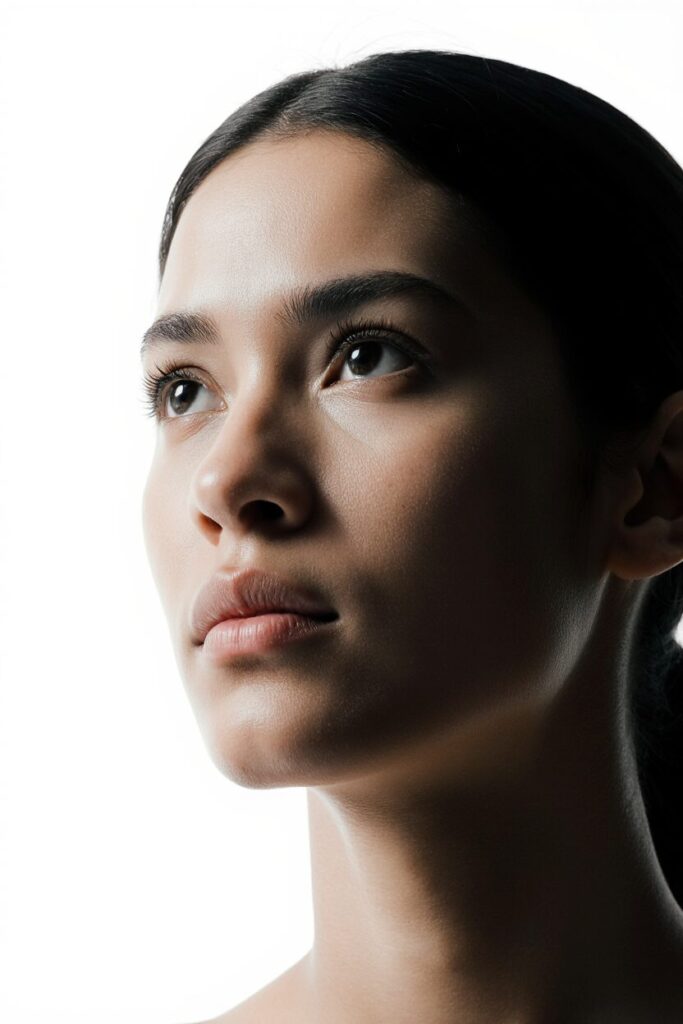 Woman with glowing skin after Performance Booster Plus IV treatment benefits