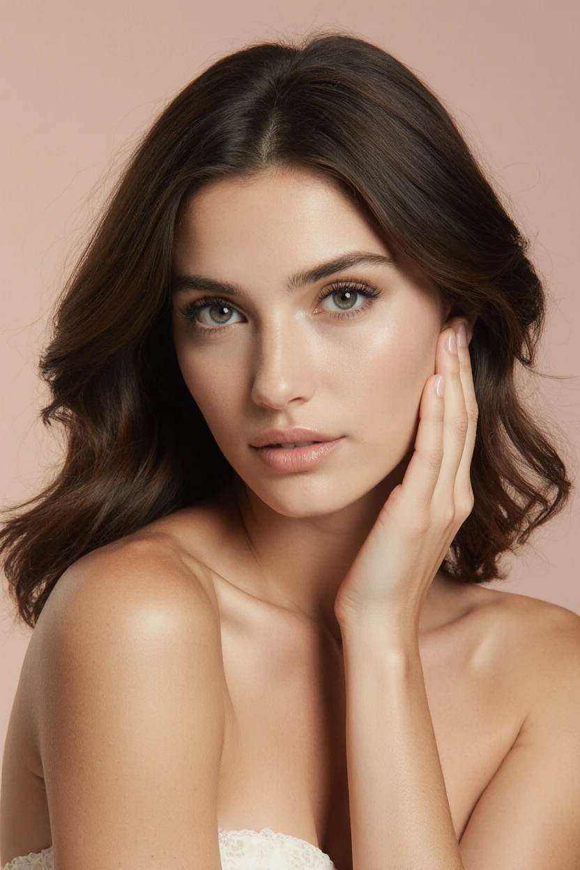 A woman with beautiful, clear skin, representing the natural results from an aesthetic clinic in Belgravia