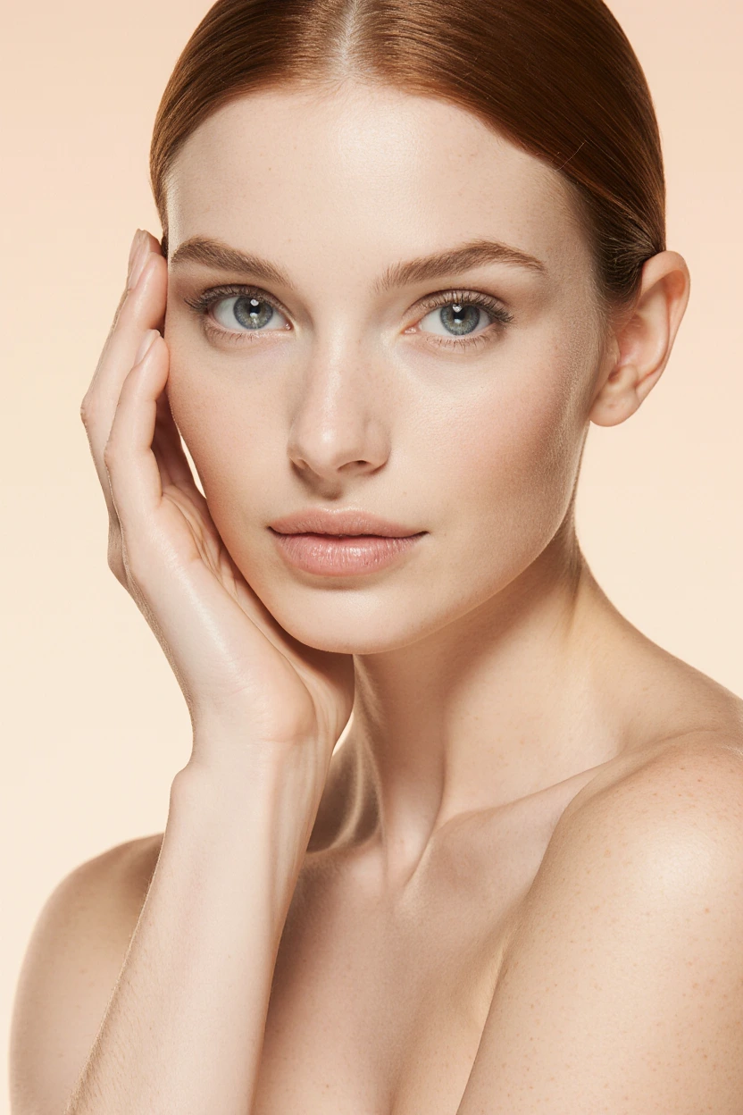 A woman with clear, radiant skin, reflecting the natural beauty transformations at an aesthetic clinic in Fitzrovia