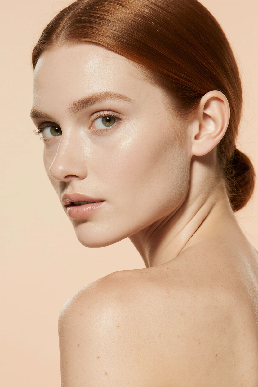 Woman with radiant skin at an aesthetic clinic in Notting Hill