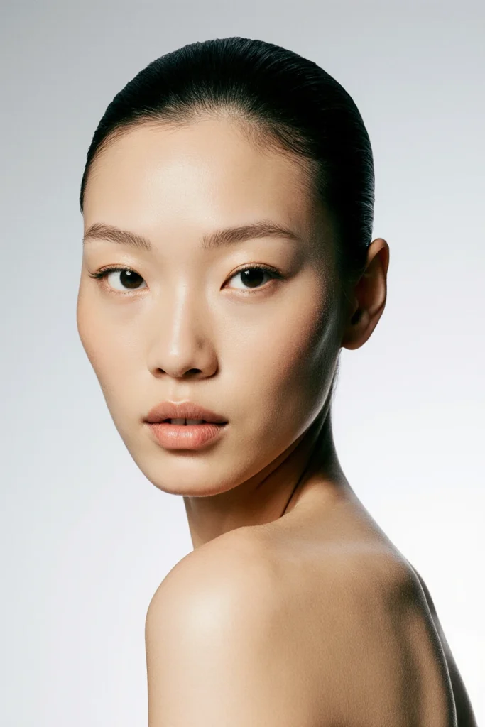 Portrait of a woman with clear, smooth skin, highlighting the benefits of Dermamelan Intimate Peel