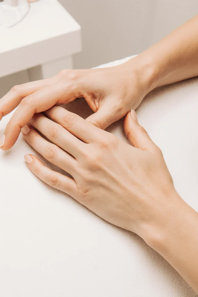A close up of hands showing the potential benefits of hand rejuvenation
