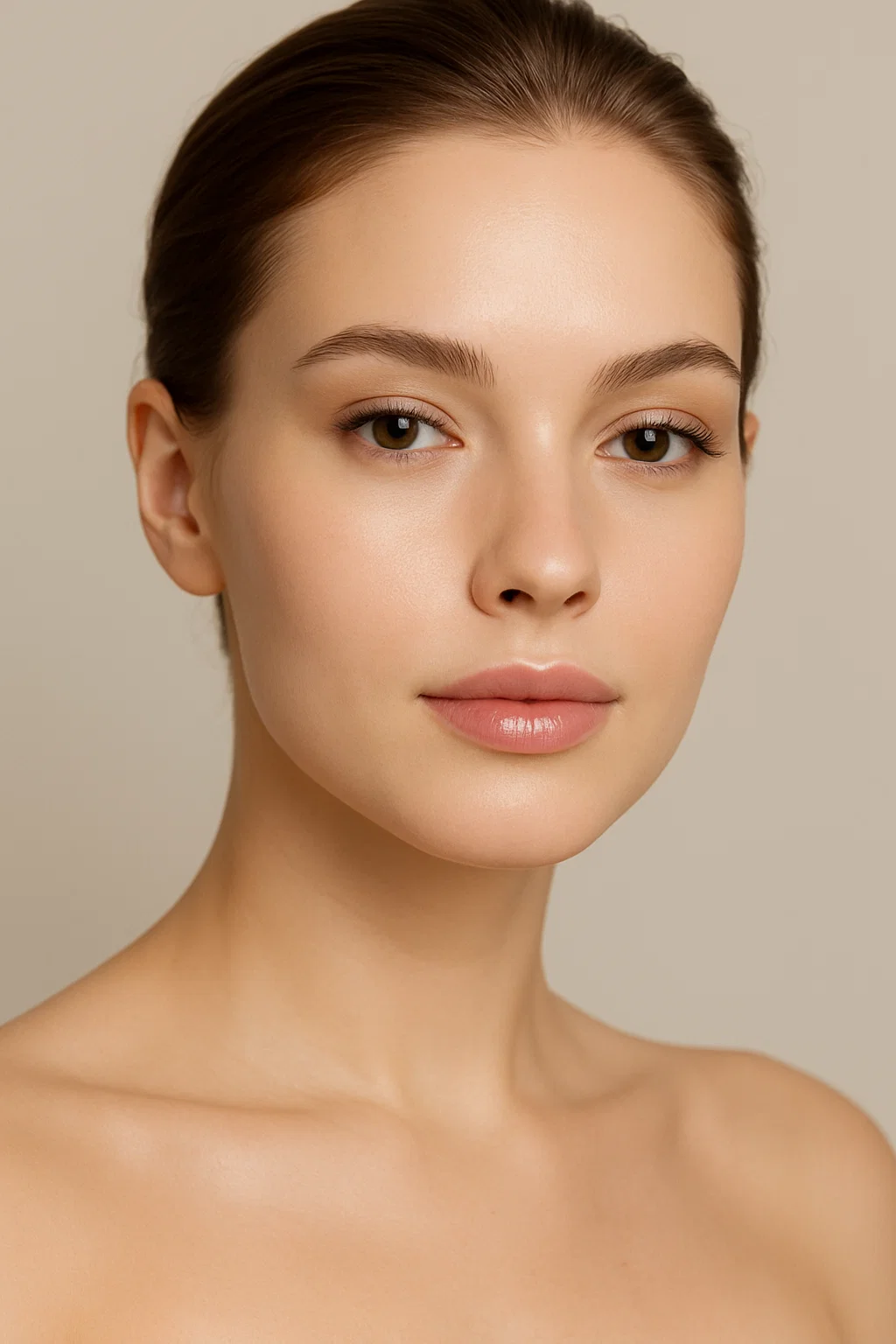 After salmon DNA injection treatment showing improved skin texture and tone.