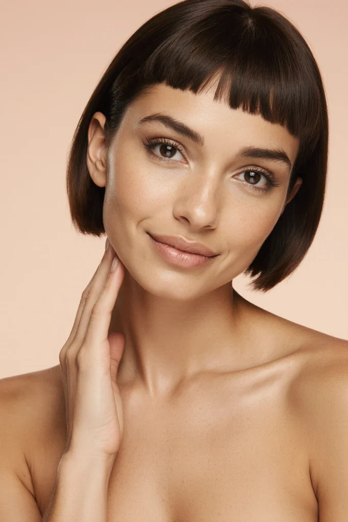 A woman with clear skin, representing the results from an aesthetic treatment portfolio in Camden