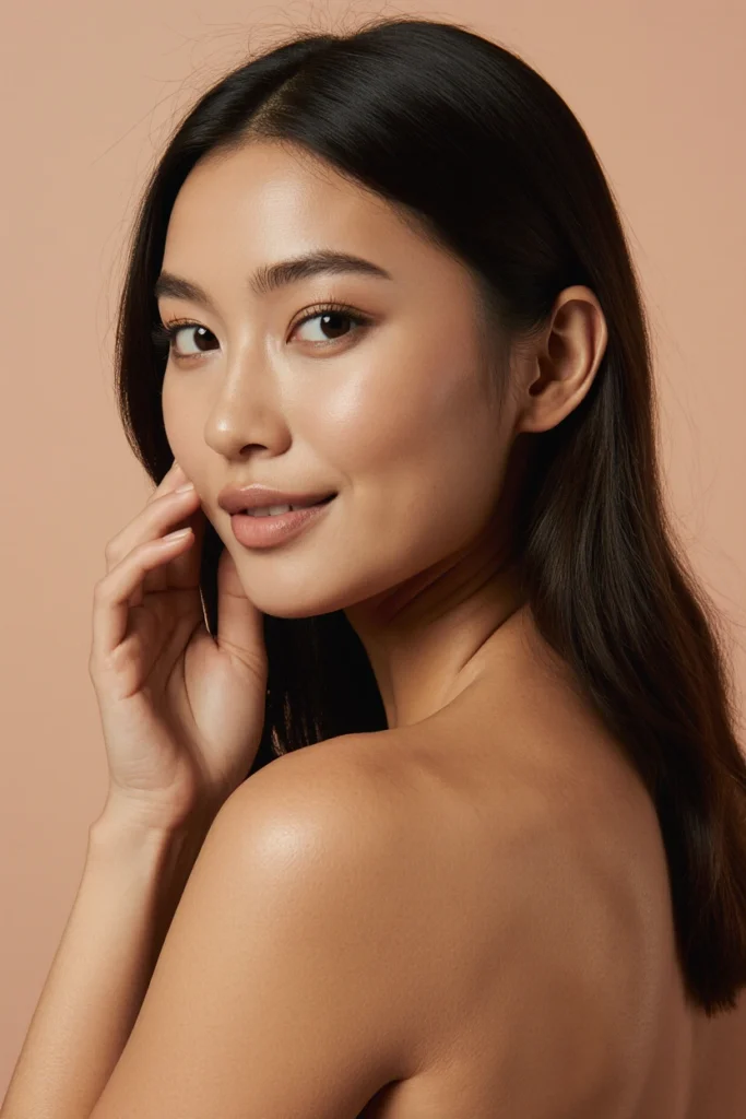 A smiling woman with healthy skin, showcasing the exceptional results from our Camden clinic