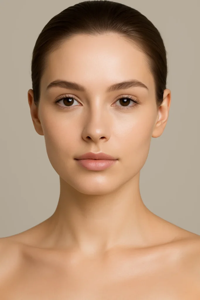 A person looking directly forward, highlighting our Barbie Botox treatments