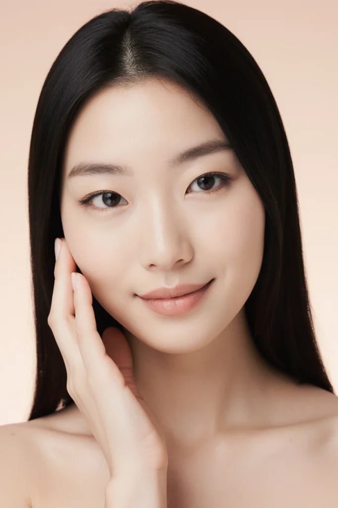 A woman with smooth, radiant skin, highlighting our signature beauty treatments in Mayfair