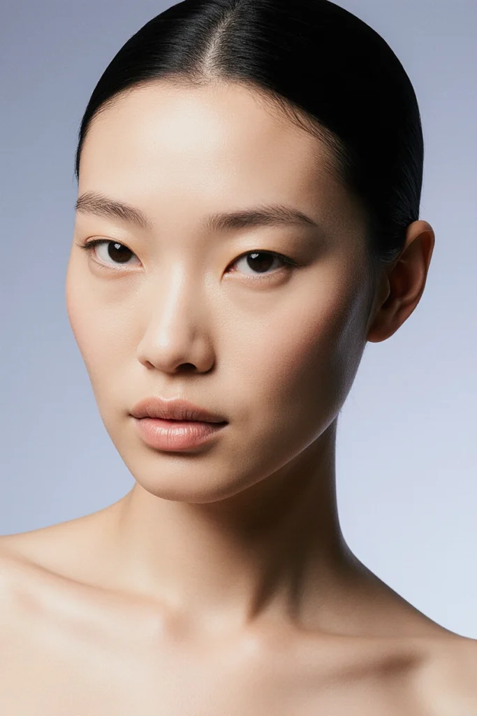 A woman with beautiful skin looks directly ahead, representing signature beauty treatments.