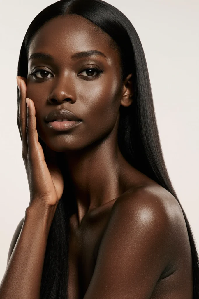 A woman showcasing healthy, radiant skin, embodying the results of signature beauty treatments in Paddington.