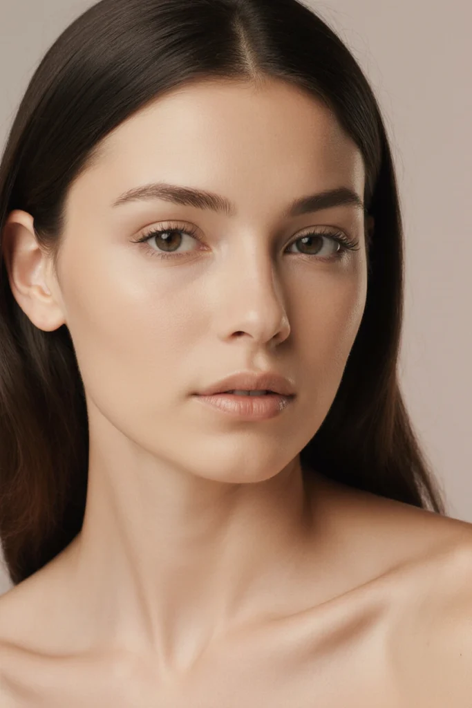 A woman with clear skin, representing the results of signature beauty treatments in Regent's Park.