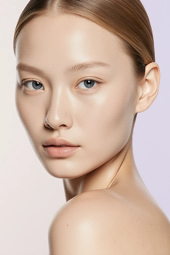 A woman with her hair pulled back, looking over her shoulder, highlighting the refreshed look from our Signature Beauty Treatments in South Kensington
