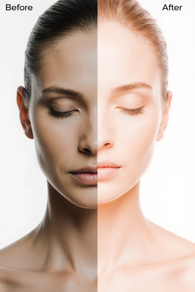 Before and After Vitamin IV Drip Treatment results