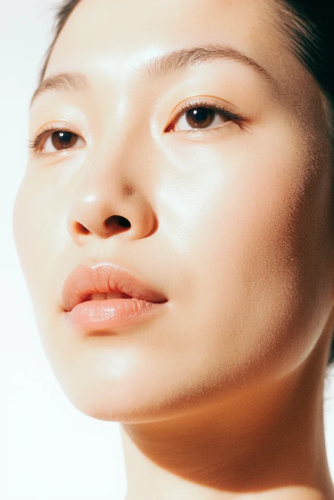 A person with clear, glowing skin looks upward, embodying the reasons Westminster clients choose our aesthetic clinic.