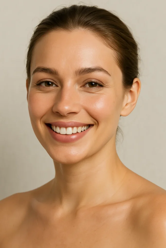 A woman with a confident smile, illustrating why Westminster clients choose our aesthetic clinic.