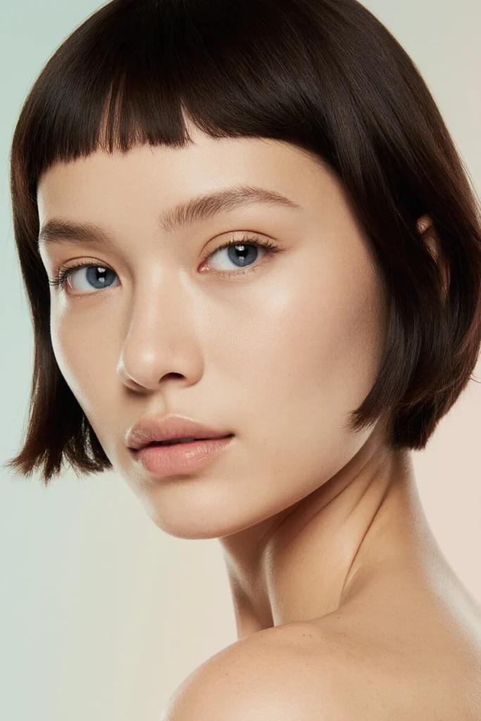 A woman with short hair and bright eyes looking towards the camera, representing why Westminster clients choose our aesthetic clinic