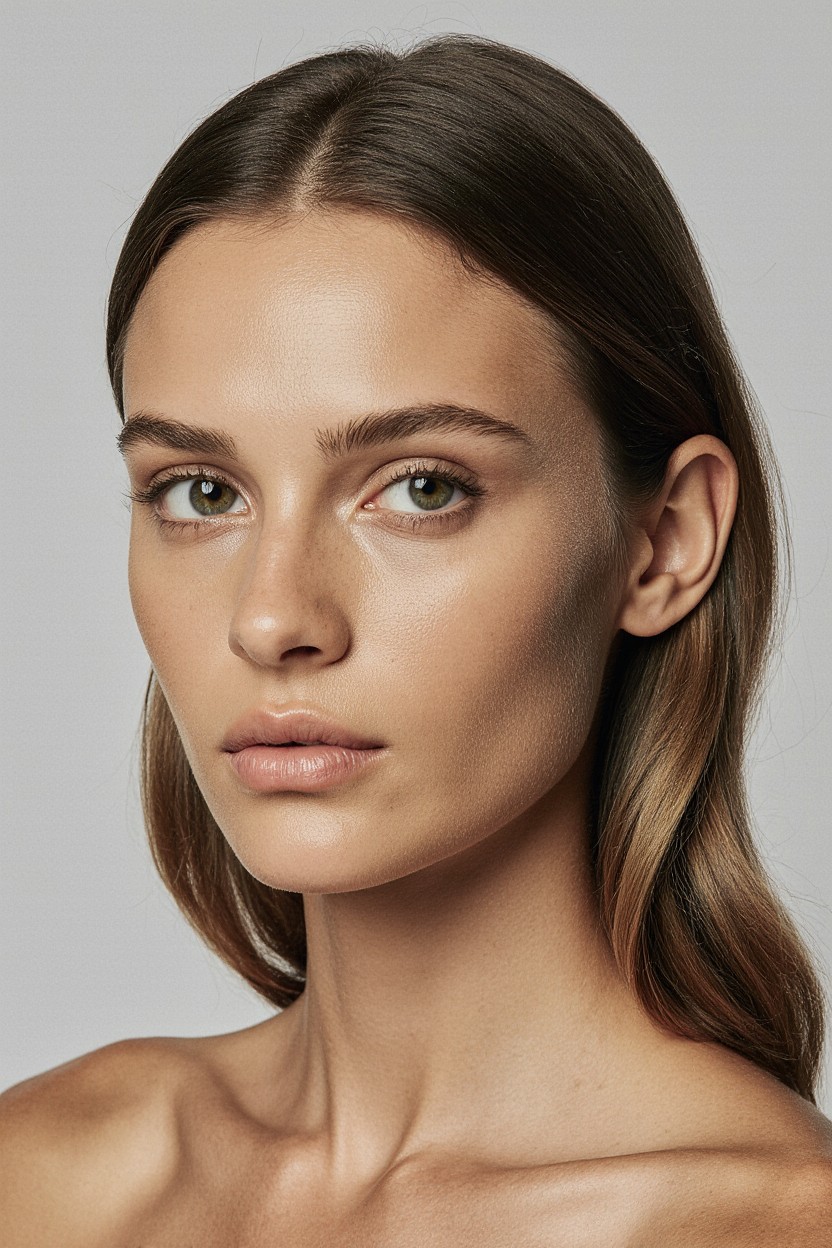 A woman with beautiful, clear skin, representing the natural results from an aesthetic clinic in Fulham.