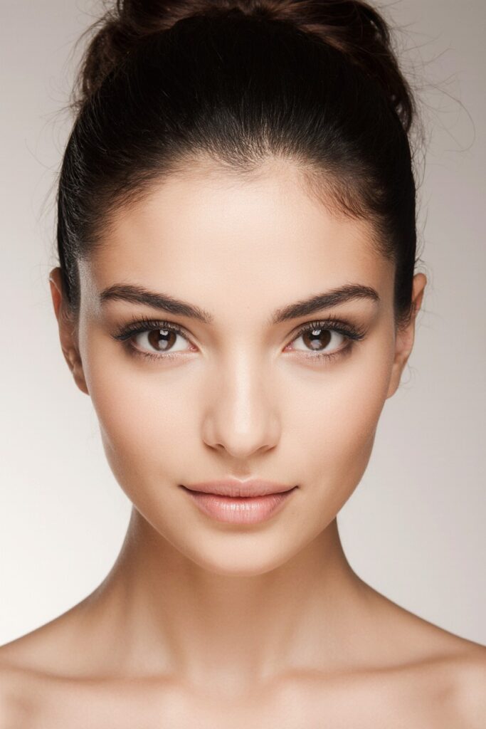 A woman with clear, radiant complexion, representing results from an aesthetic treatment portfolio in Camden.