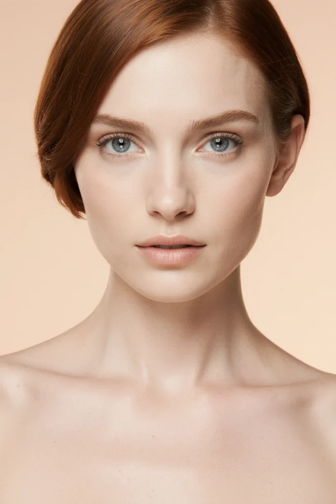 A woman with clear, natural skin, showcasing authentic results from our Kensington and Chelsea clinic.