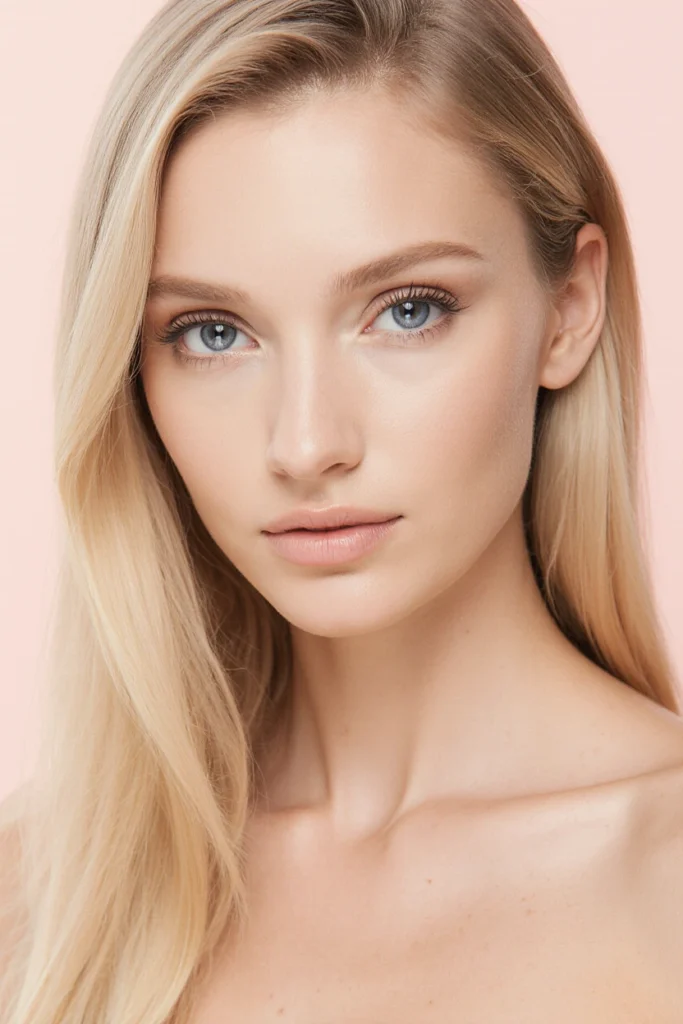 A woman with natural beauty from authentic transformations at our Kensington and Chelsea clinic.