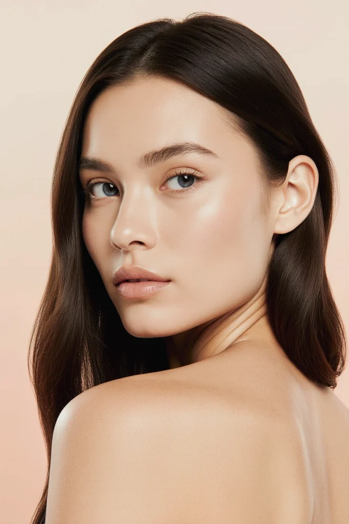 Woman with healthy skin, representing the comprehensive aesthetic treatment portfolio in Kensington and Chelsea.
