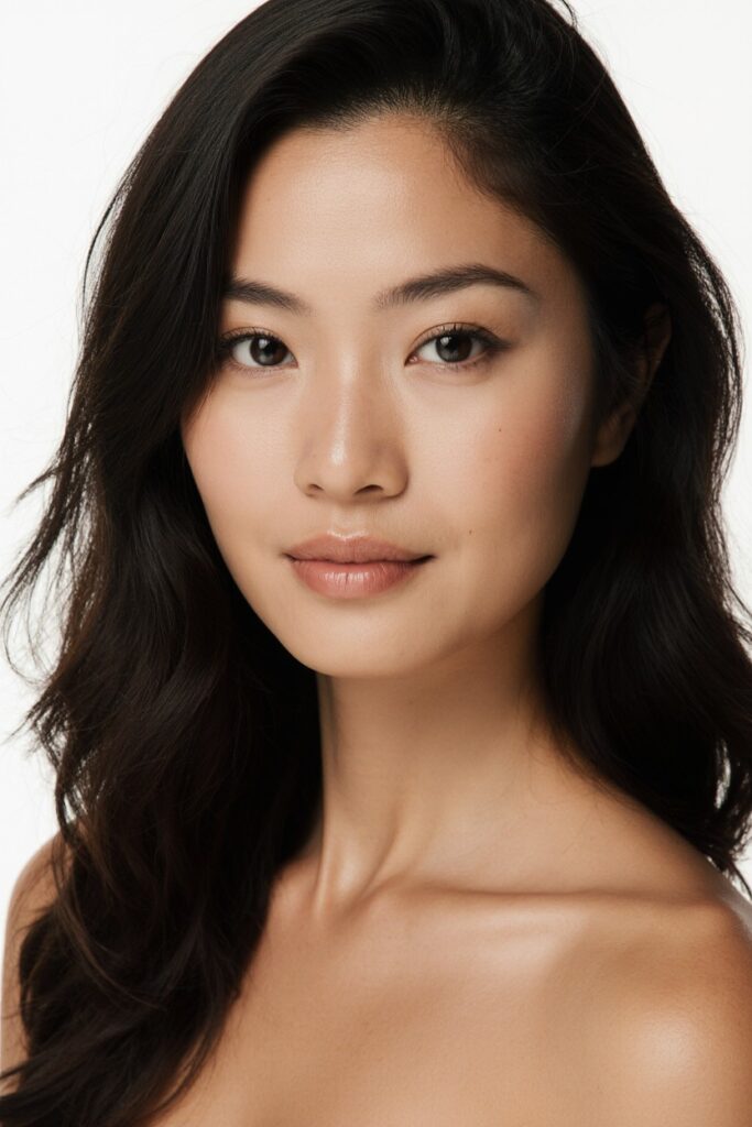 A woman with smooth, radiant skin, showcasing the results of signature beauty treatments in Roehampton.