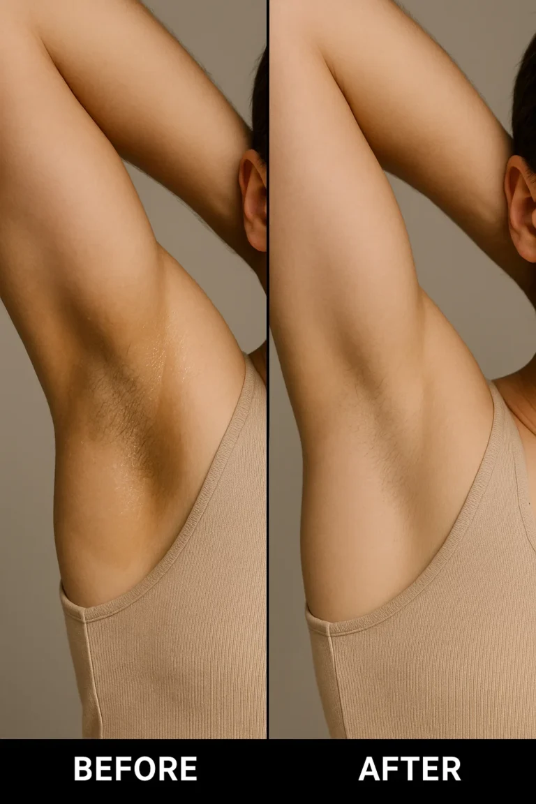 Before and After Botox Treatment for Hyperhidrosis