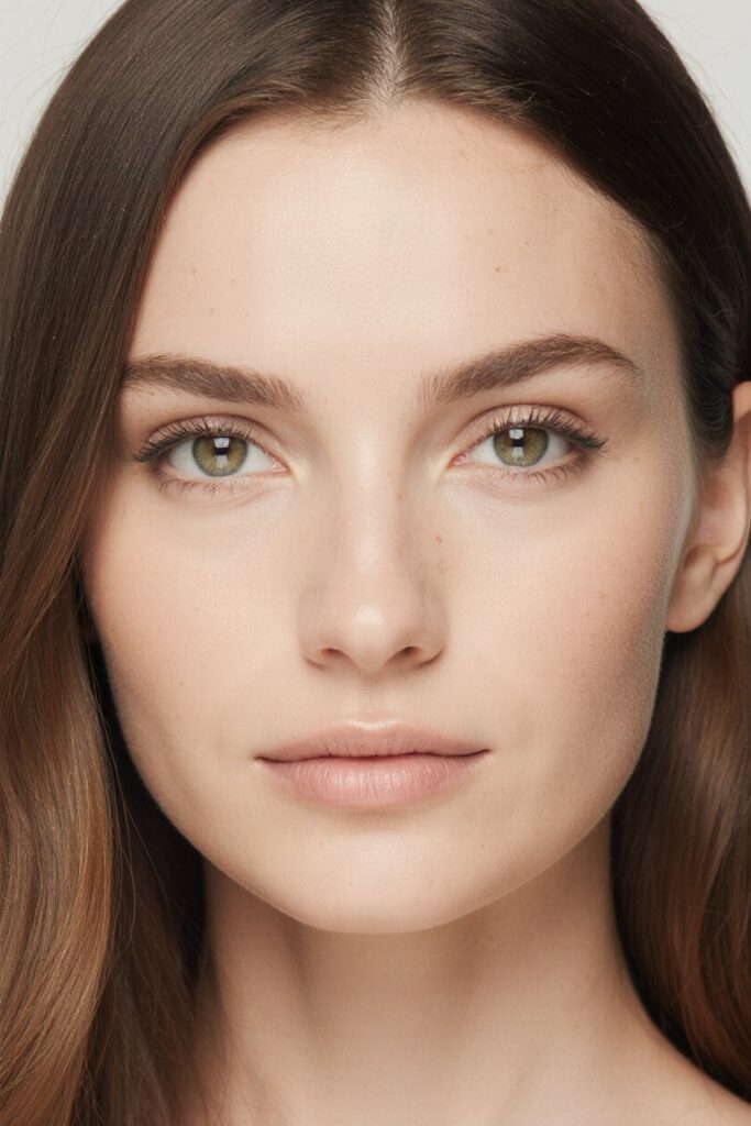 A woman with bright eyes and clear skin, showcasing results from an aesthetic treatment portfolio in Docklands.