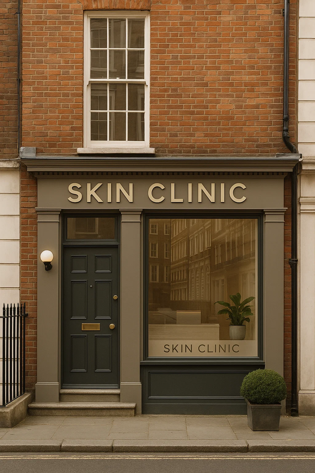 Modern aesthetic clinic in West London specializing in rejuvenating facials, skin therapies, and body contouring.