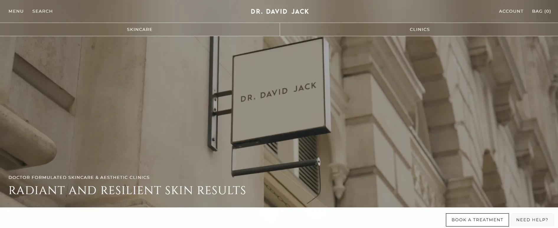 Dr David Jack Clinic main page