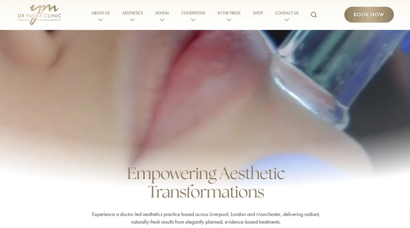 Dr Yusra Clinic main page