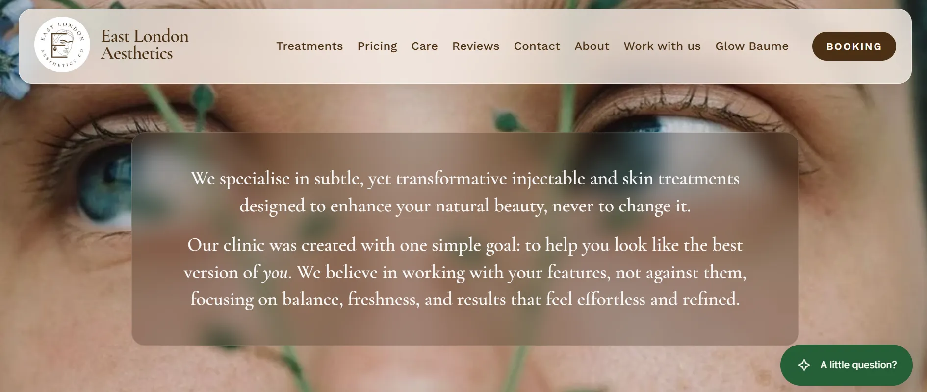 East London Aesthetics Co main page