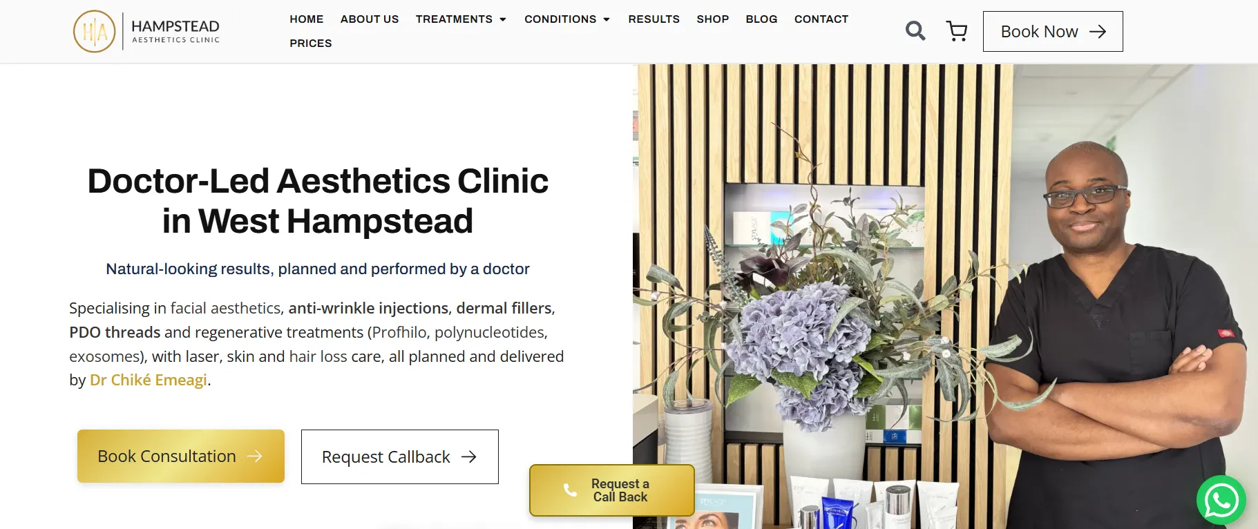 Hampstead Aesthetics main page 