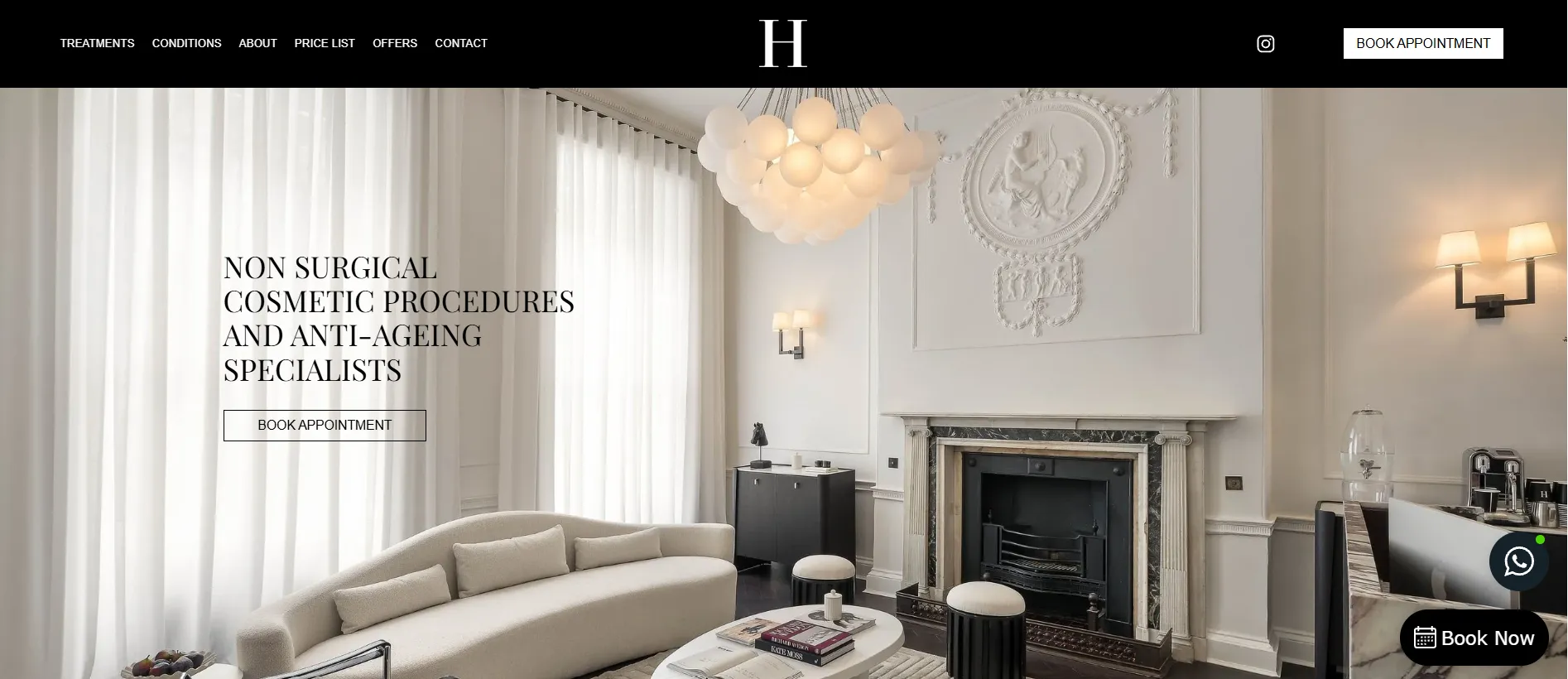 Harley Street Injectables main page