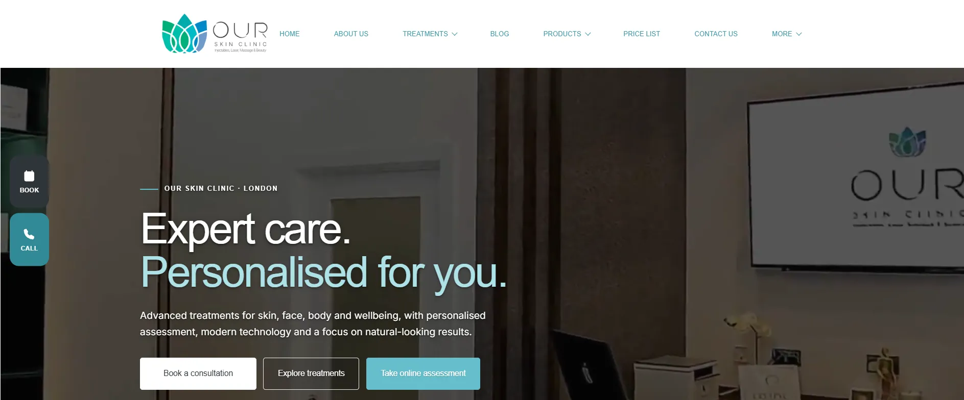 Our Skin Clinic main page