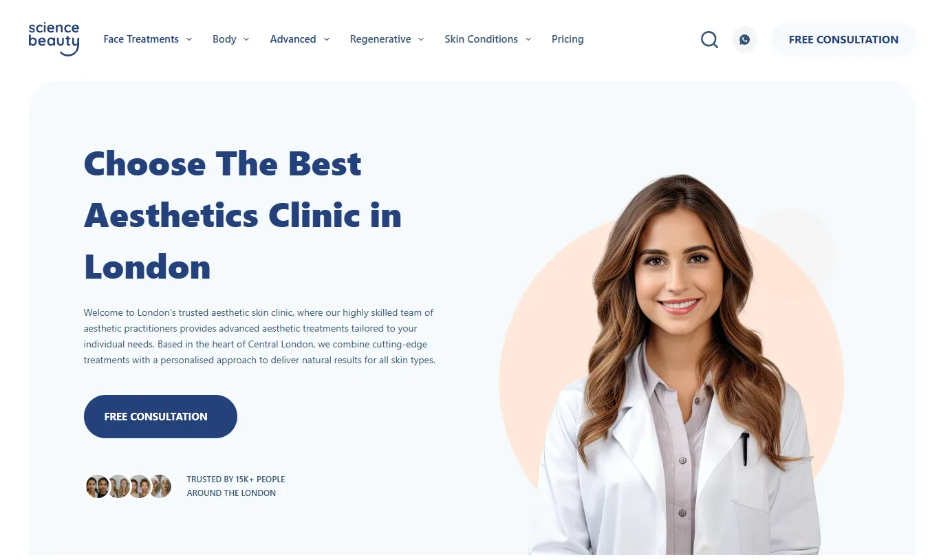 Science Beauty main page