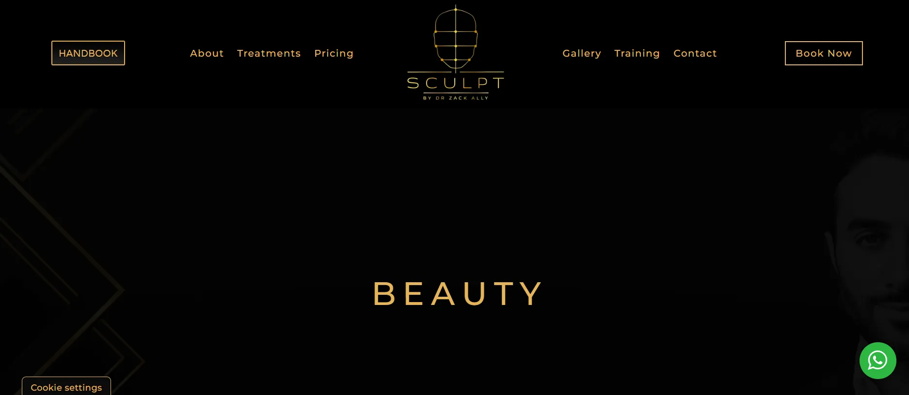 Sculpt Clinic main page