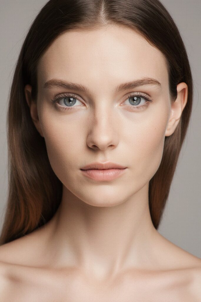 A woman with smooth, radiant skin, showcasing the results of signature beauty treatments in Shoreditch.