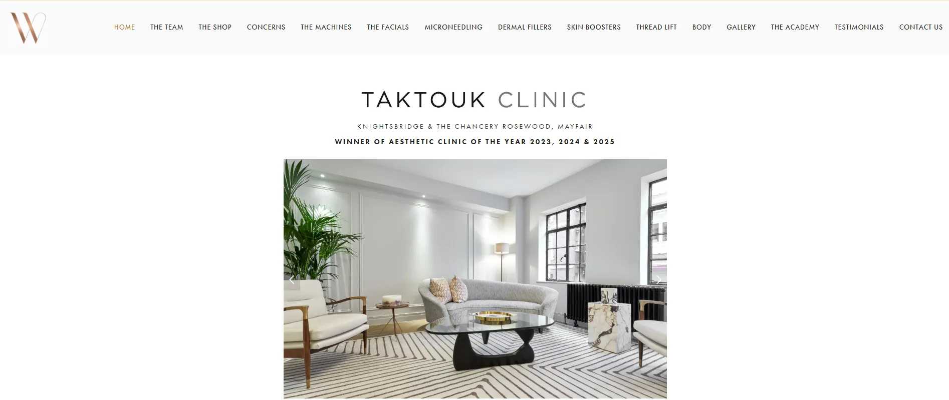 Taktouk Clinic main page