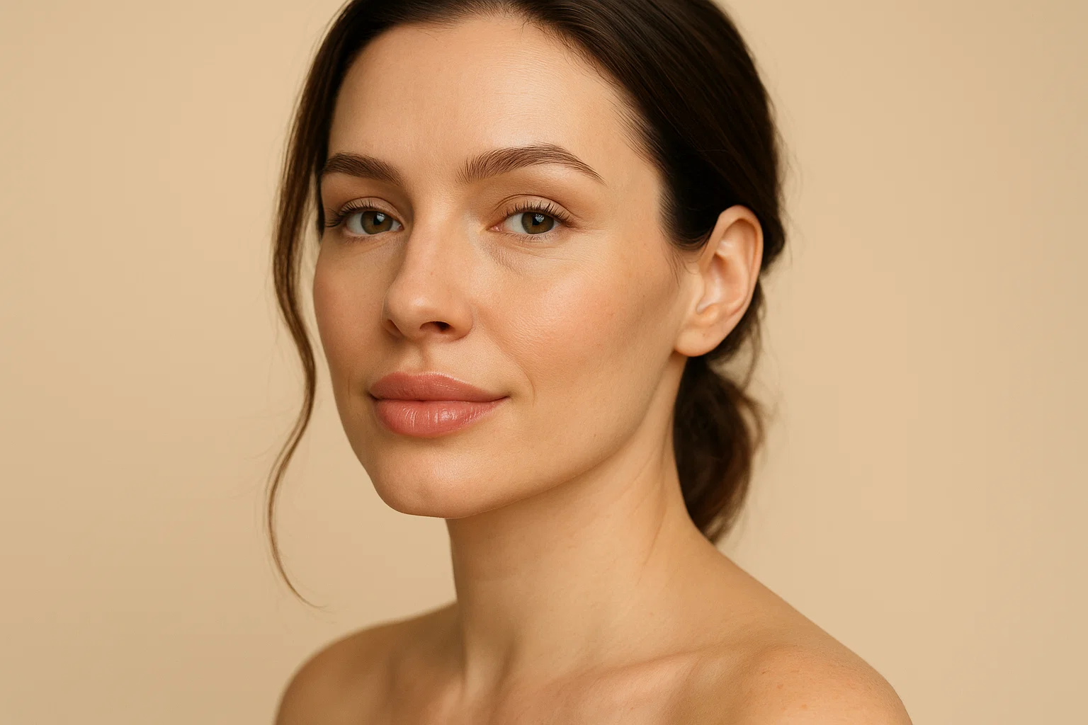 Professional lip filler consultation in London aesthetic clinic showing natural lip assessment before treatment