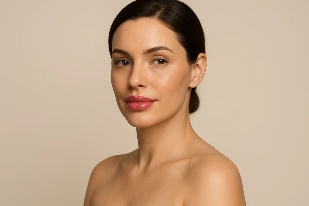 Professional lip filler patient portrait representing premium aesthetic treatment services in London