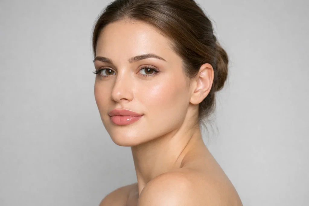 Professional demonstration of systematic lip filler treatment process and clinical procedure steps.