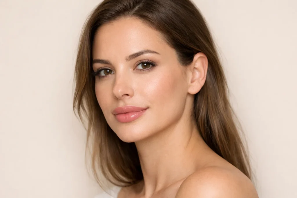 Professional lip filler results in Mayfair - natural lip enhancement with subtle volume and definition in clinical setting