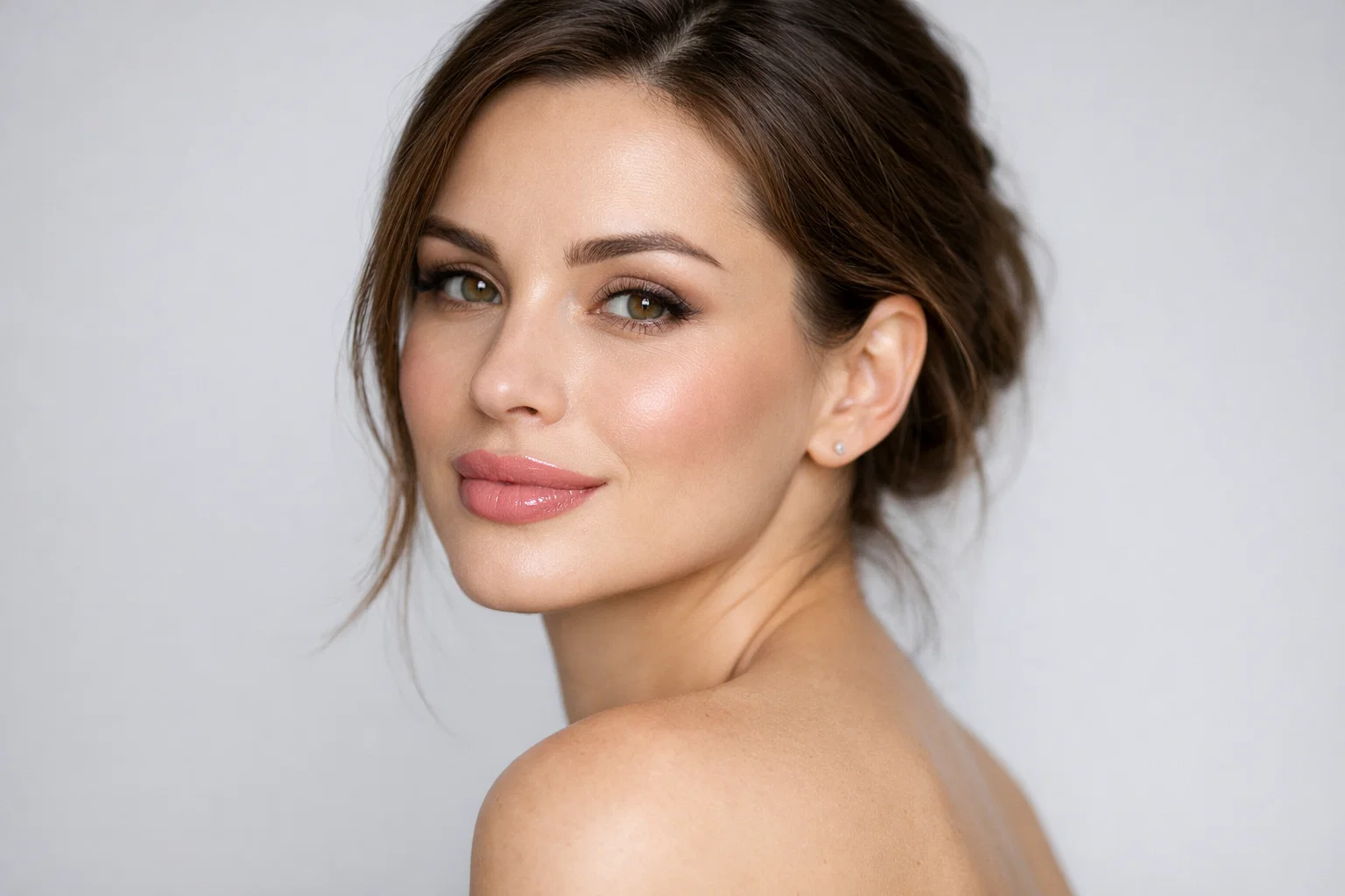 Woman demonstrating personalized lip filler shape selection matching individual facial proportions perfectly