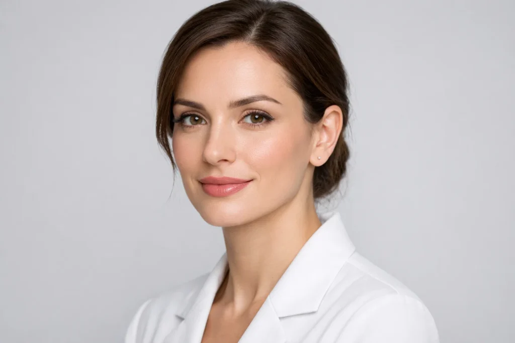 Woman considering lip filler costs and pricing factors for aesthetic treatment investment