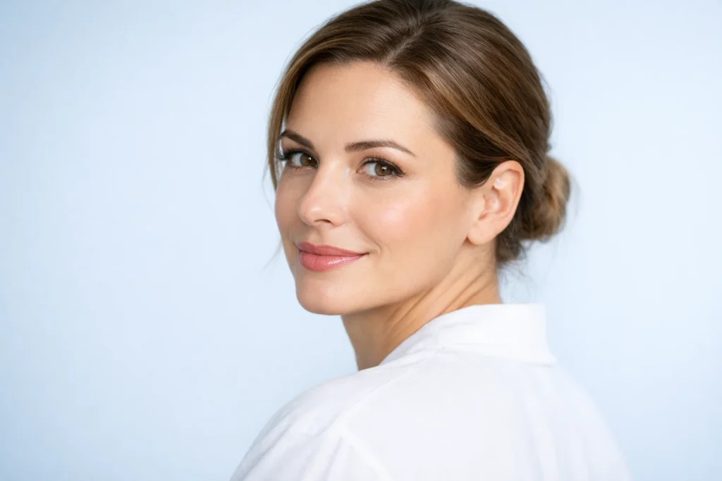 Woman prepared for lip filler procedure with cold sore prevention protocol