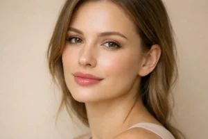Woman with natural lip enhancement showcasing potential results and considerations for lip filler treatments