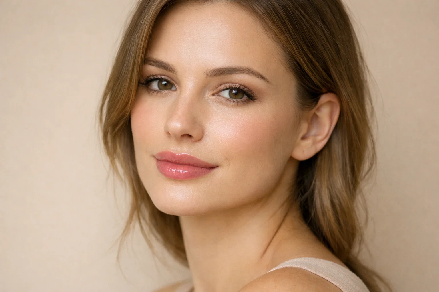 Woman with natural lip enhancement showcasing potential results and considerations for lip filler treatments