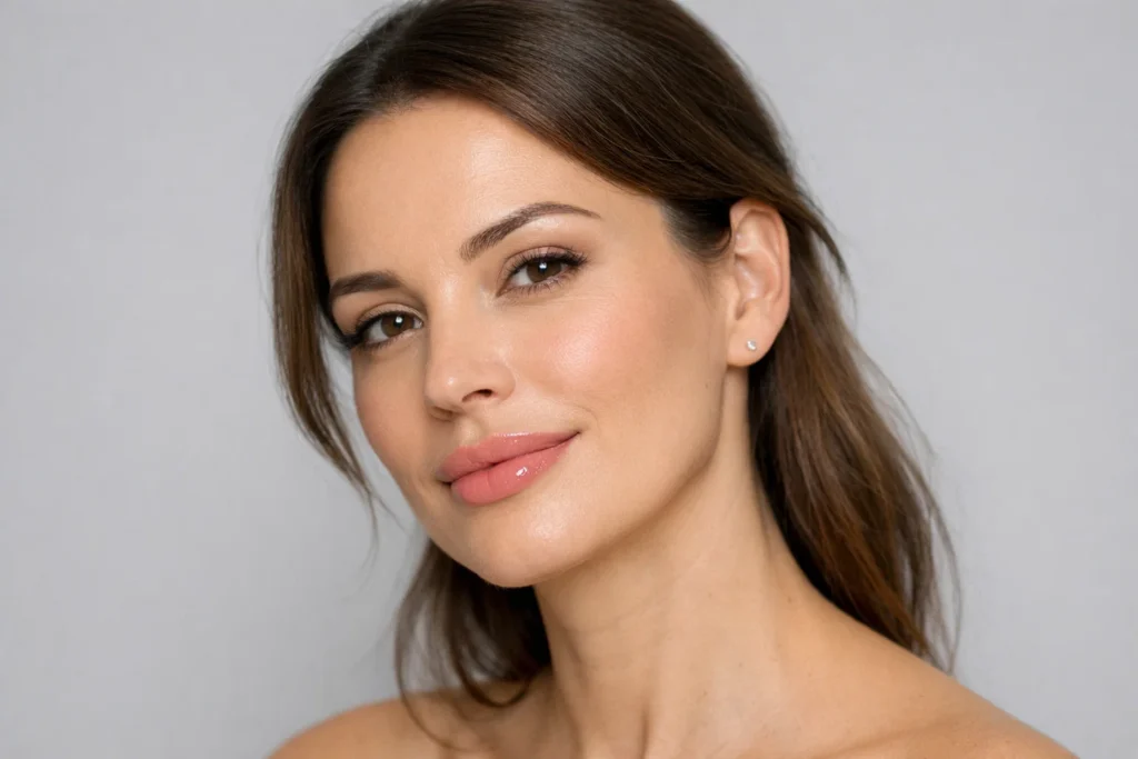 Professional explanation of lip filler treatment showing hyaluronic acid-based enhancement for natural results.